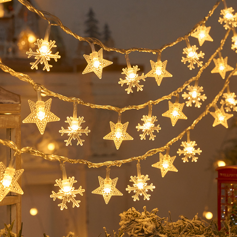 1.5M/3M Snowflake star LED Str - Led Fairy String Lights のレビューと価格