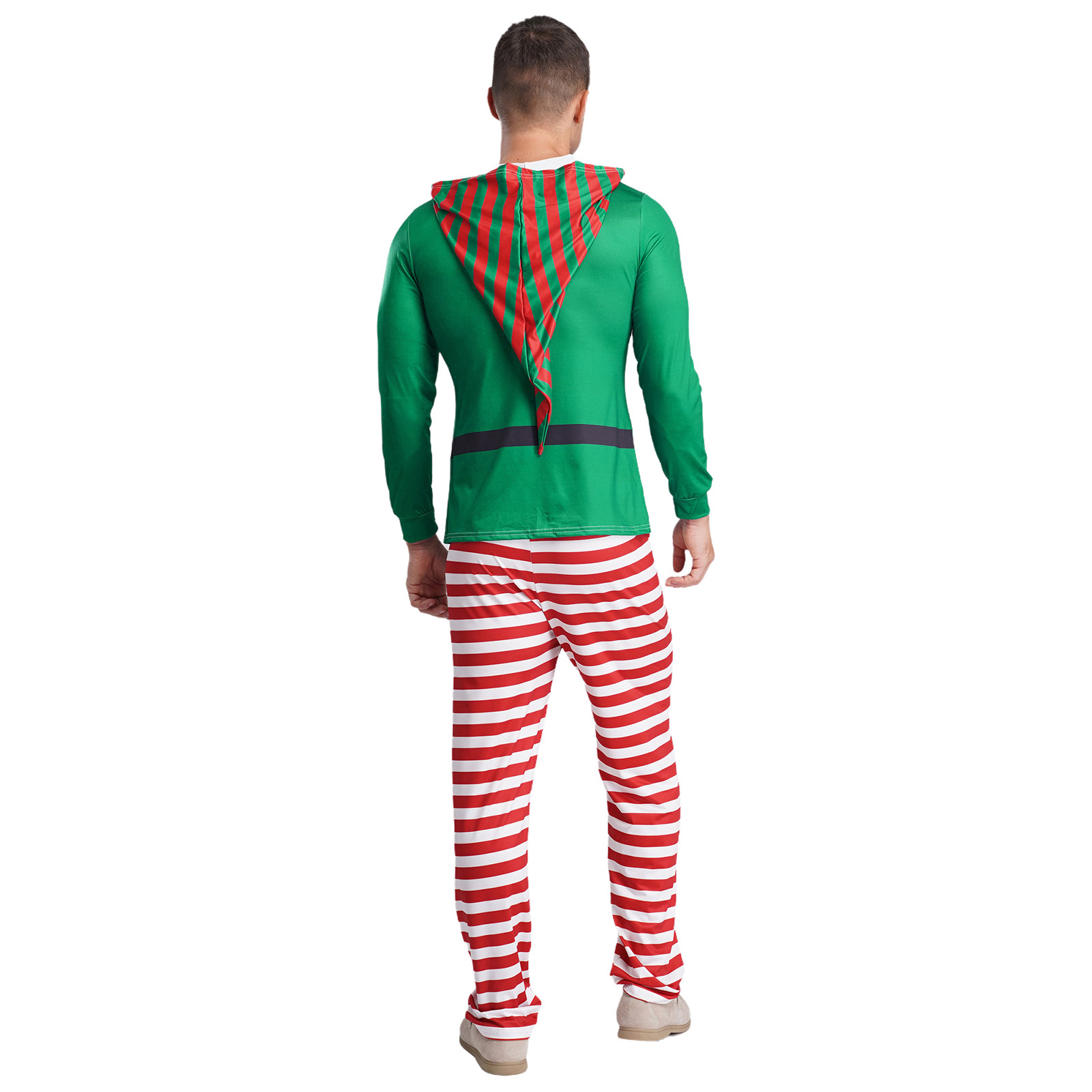 Men Christmas Elf Pajamas Part - Elf Costume Christmas のレビューと価格