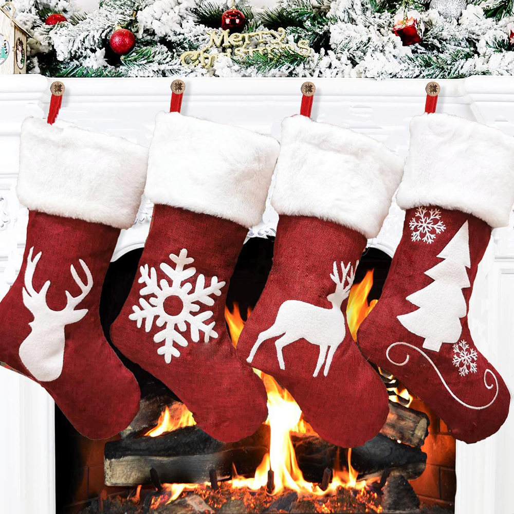 46Cm Plush Big Christmas Socks - Christmas Stocking Hanging のレビューと価格