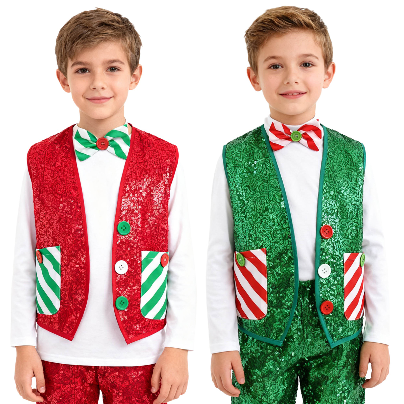 Boys Girls Christmas Santa Elf - Elf Costume Christmas のレビューと価格