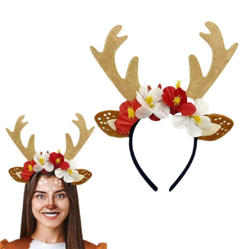 Reindeer Costume Set Tutu Skir - Reindeer Antlers Headband のレビューと価格