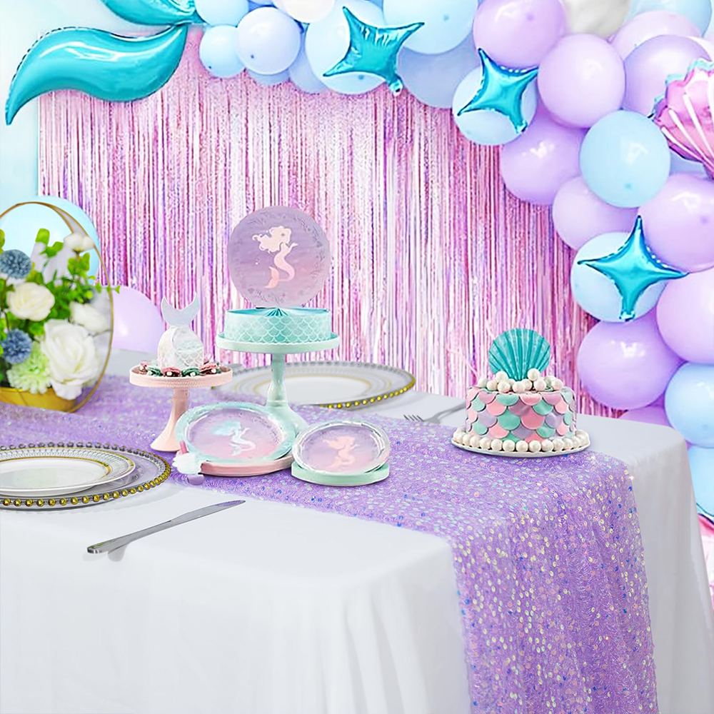 Mermaid Table Runner Iridescen - Christmas Table Runner のレビューと価格
