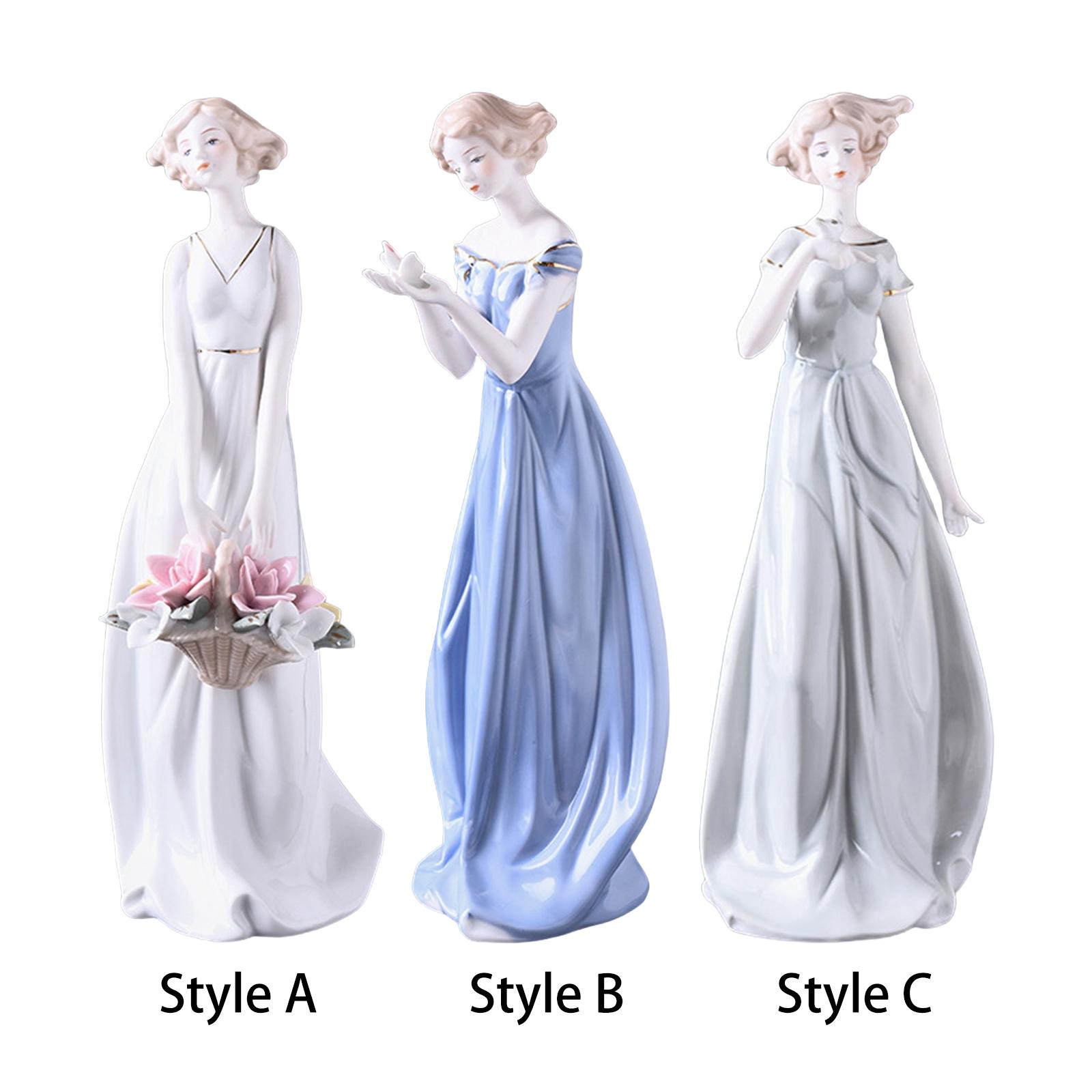 Porcelain Lady Statue Centerpi - Nutcracker Figurine のレビューと価格