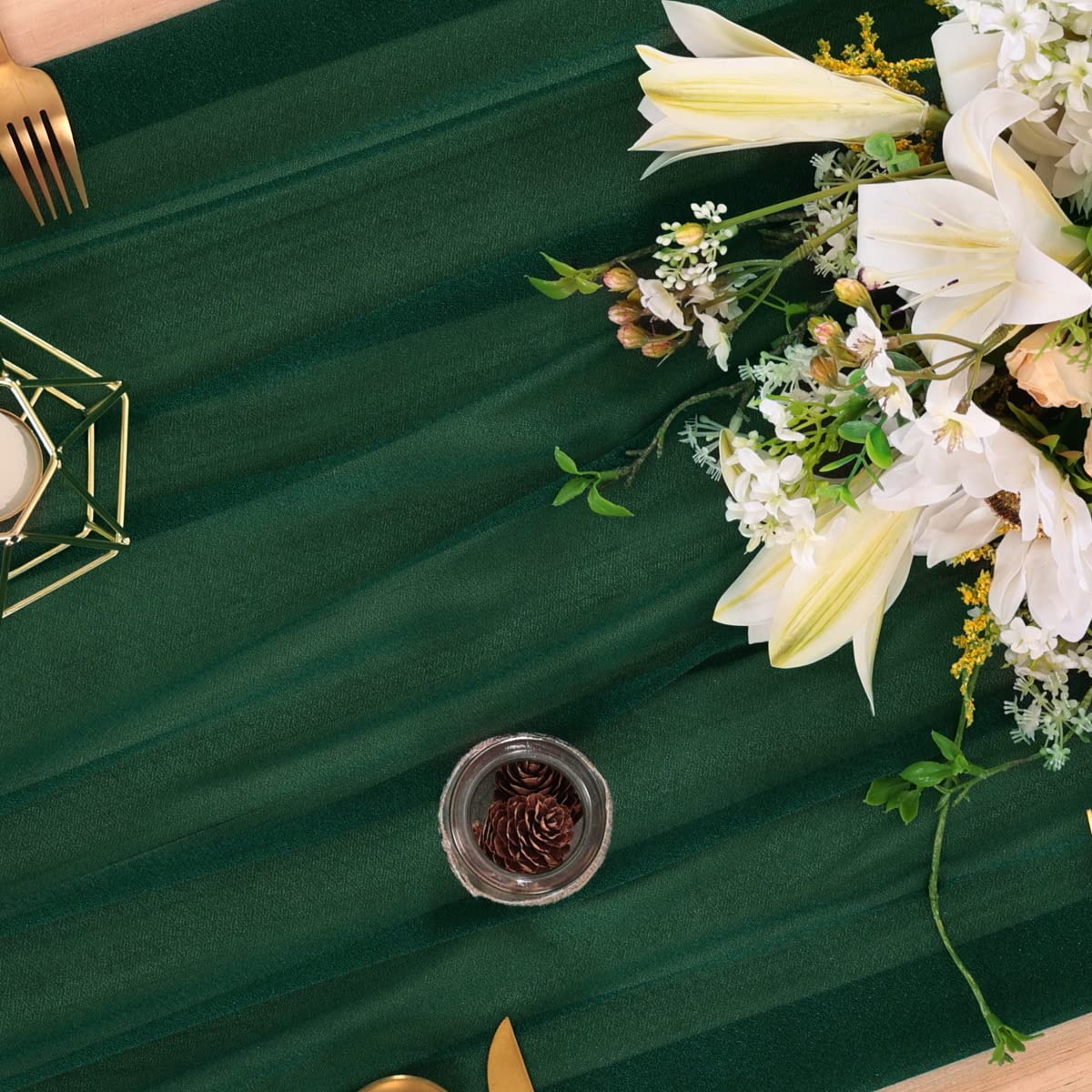 Chiffon Table Runner Nude Shee - Christmas Table Runner のレビューと価格