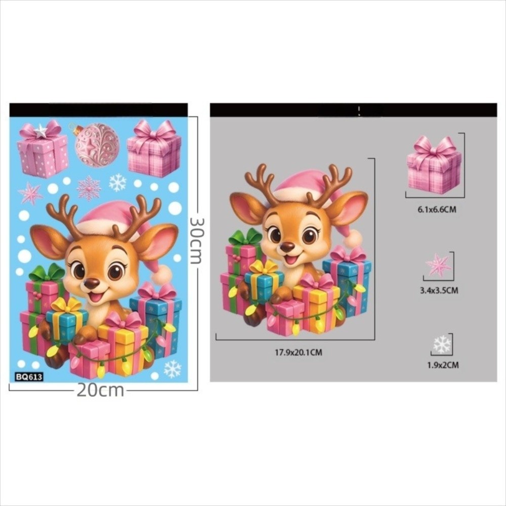 Cartoon PVC Window Stickers Sn - Snowflake Window Decal のレビューと価格