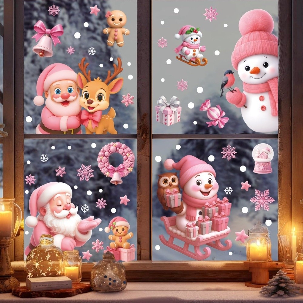 Cartoon PVC Window Stickers Sn - Snowflake Window Decal のレビューと価格