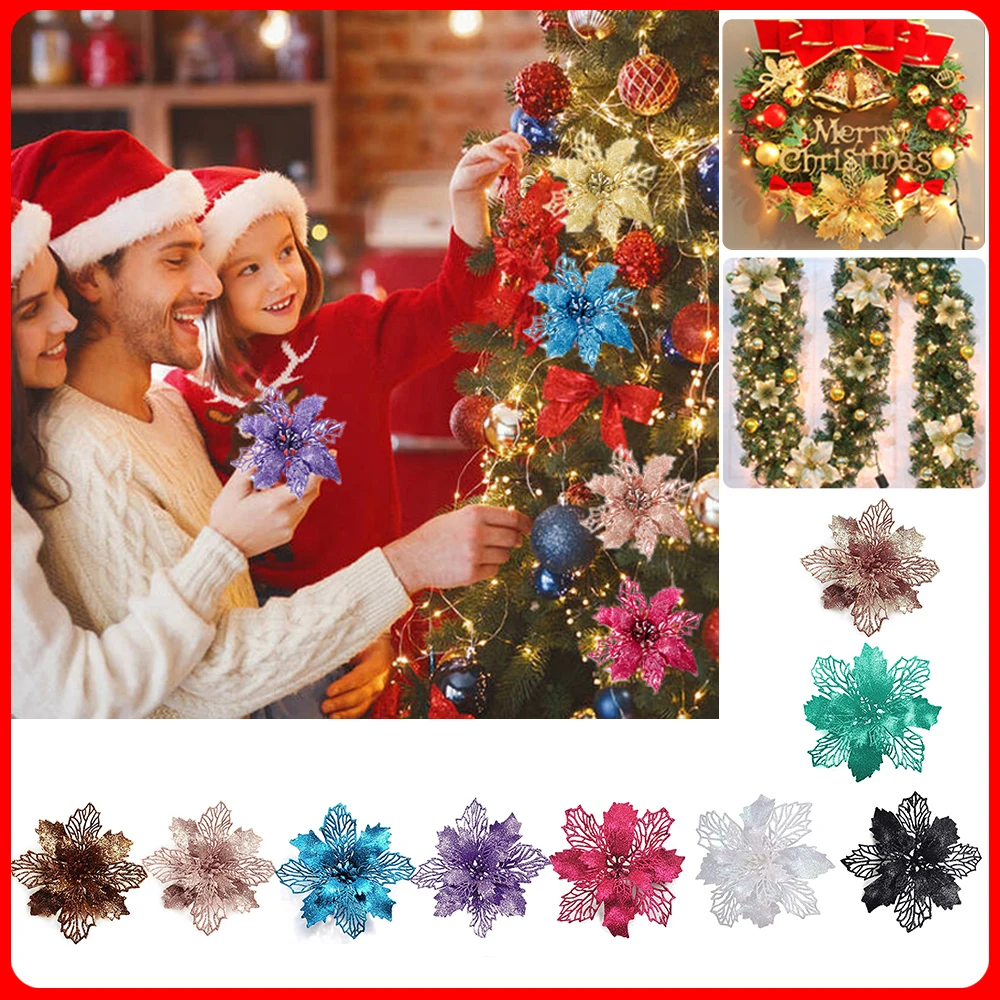 9cm Glitter Artifical Christma - Christmas Wreath Fake のレビューと価格