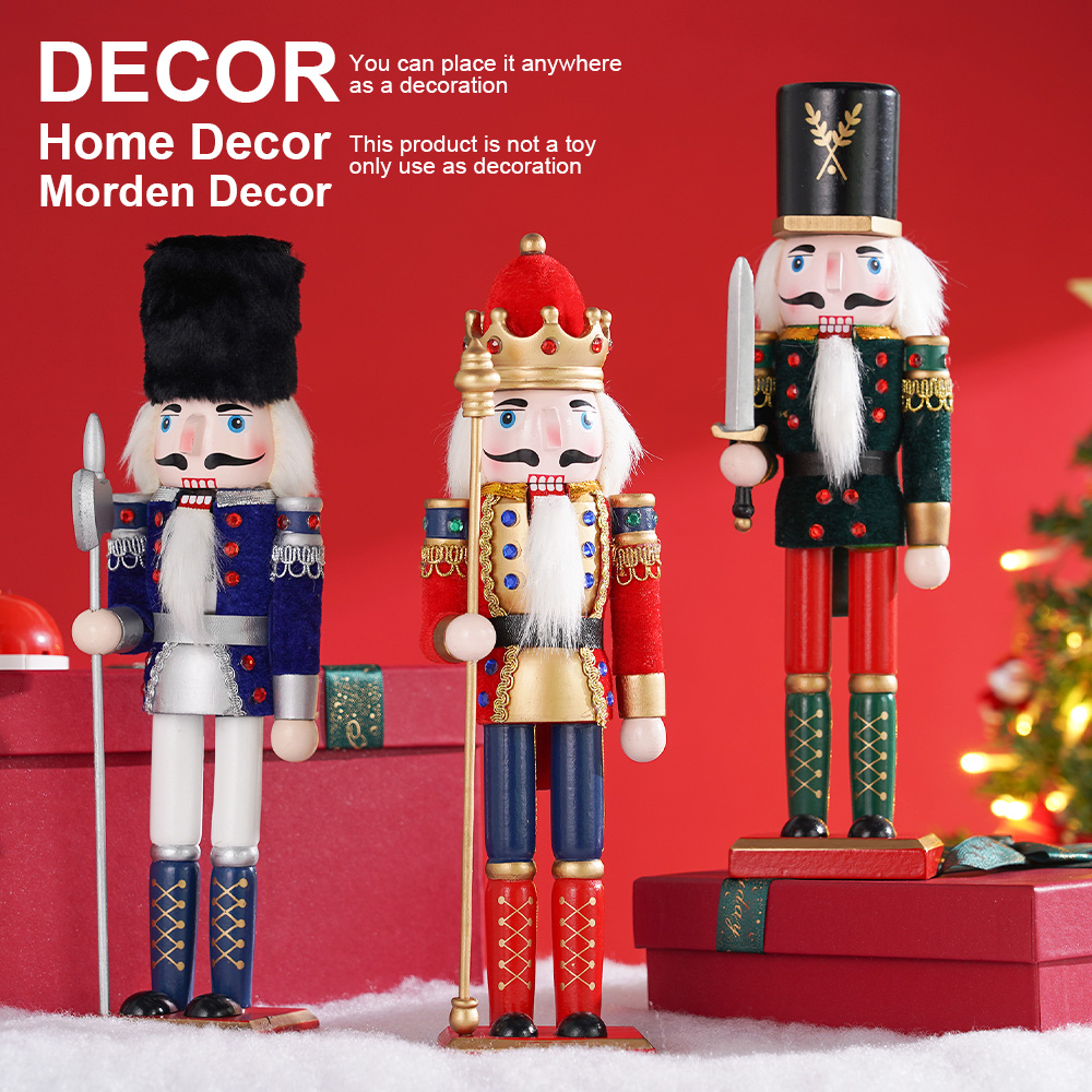 30cm Christmas Nutcracker Wood - Nutcracker Figurine のレビューと価格