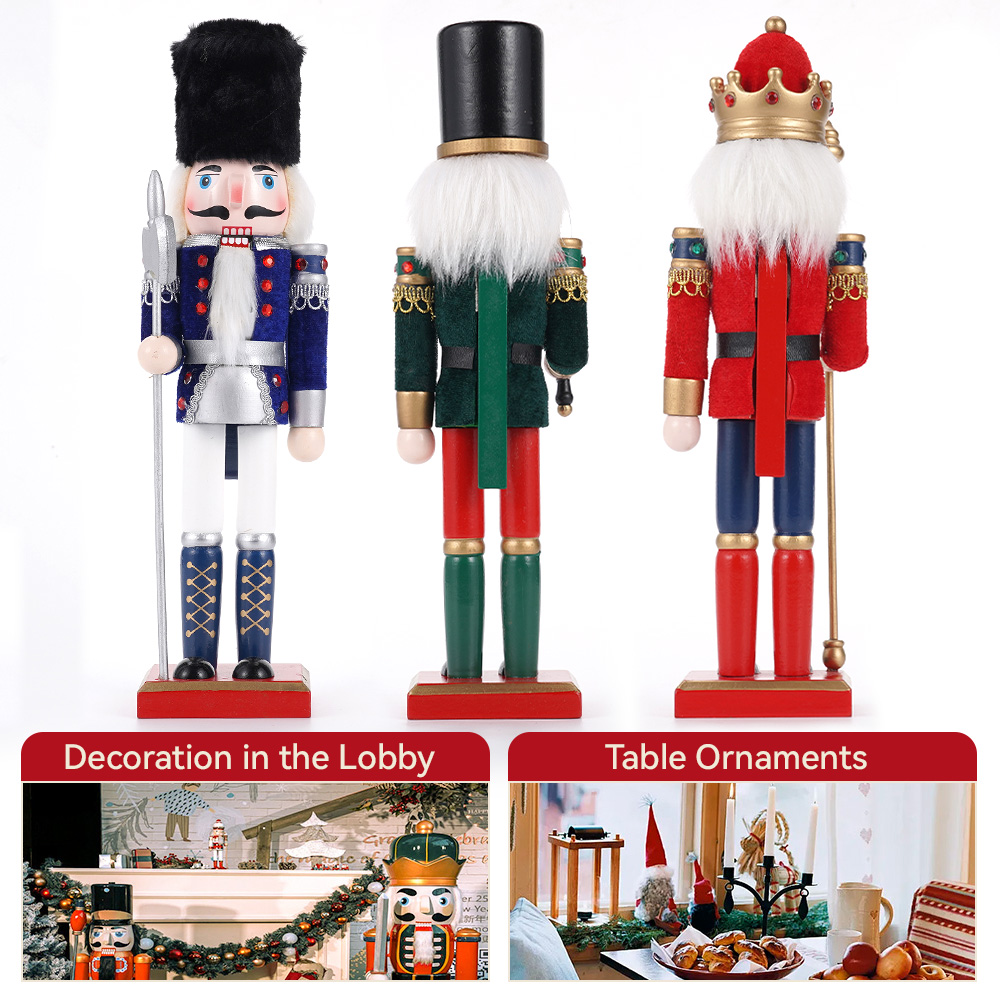 30cm Christmas Nutcracker Wood - Nutcracker Figurine のレビューと価格