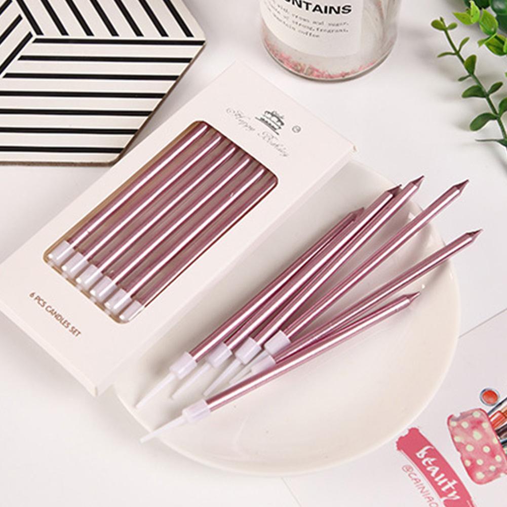 6/18pcs Metal Gold Silver Birt - Holiday Candle Set のレビューと価格