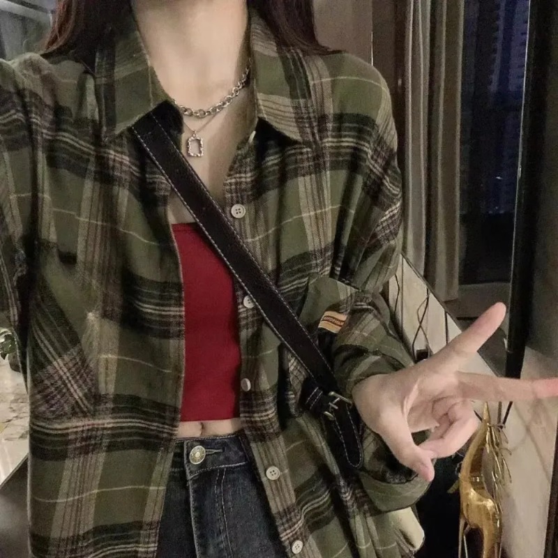Plaid Shirt for Women's Autumn - Christmas Throw Blanket のレビューと価格