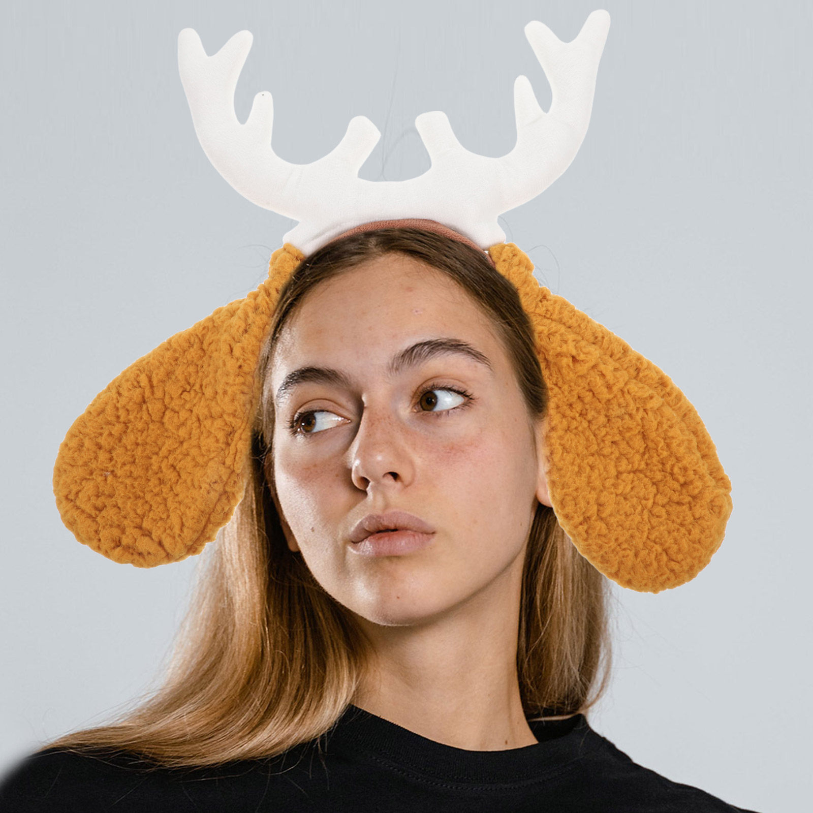 Deer Antler Headband Dog Ear A - Reindeer Antlers Headband のレビューと価格