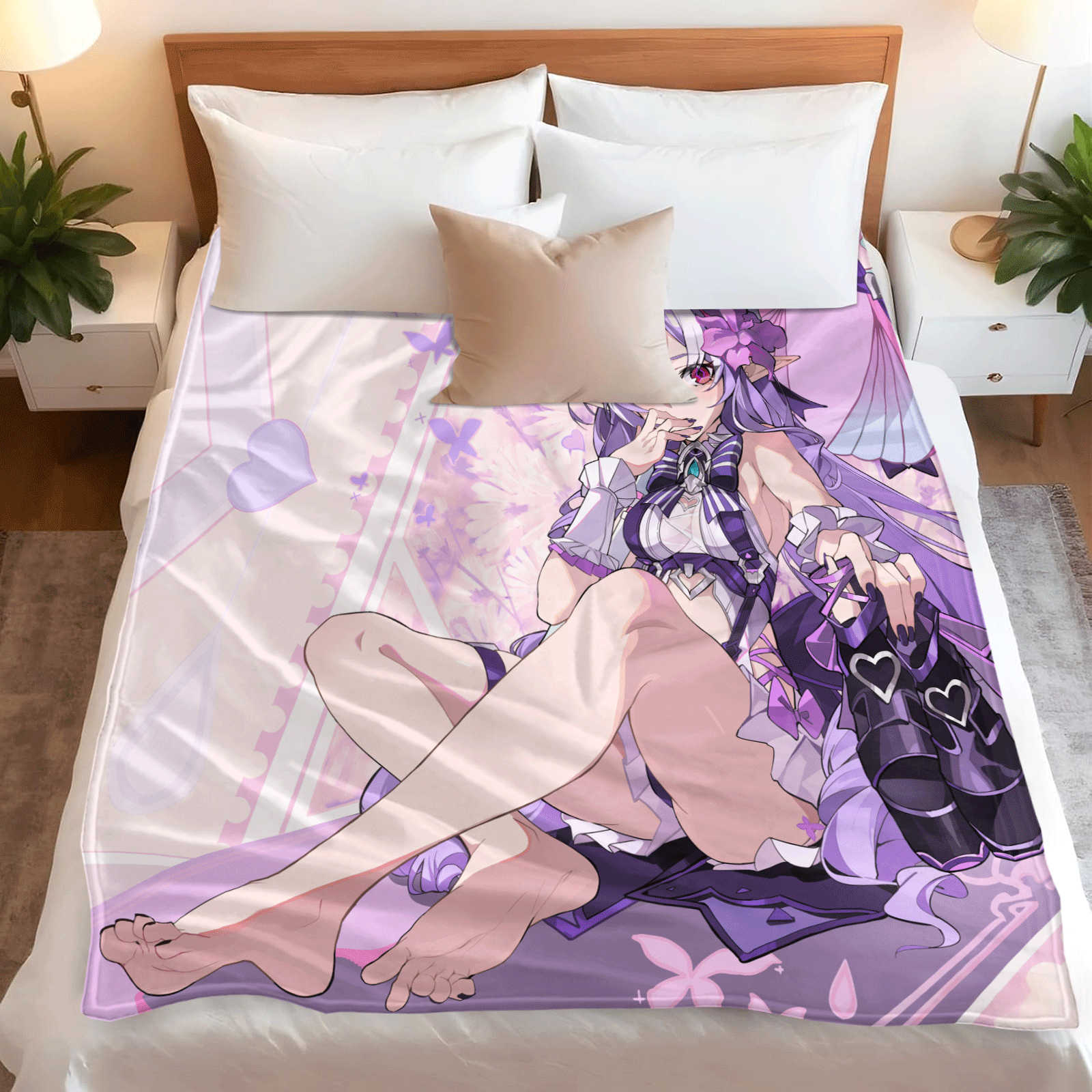 Cartoon Zenless Zone Zero  Fla - Christmas Throw Blanket のレビューと価格