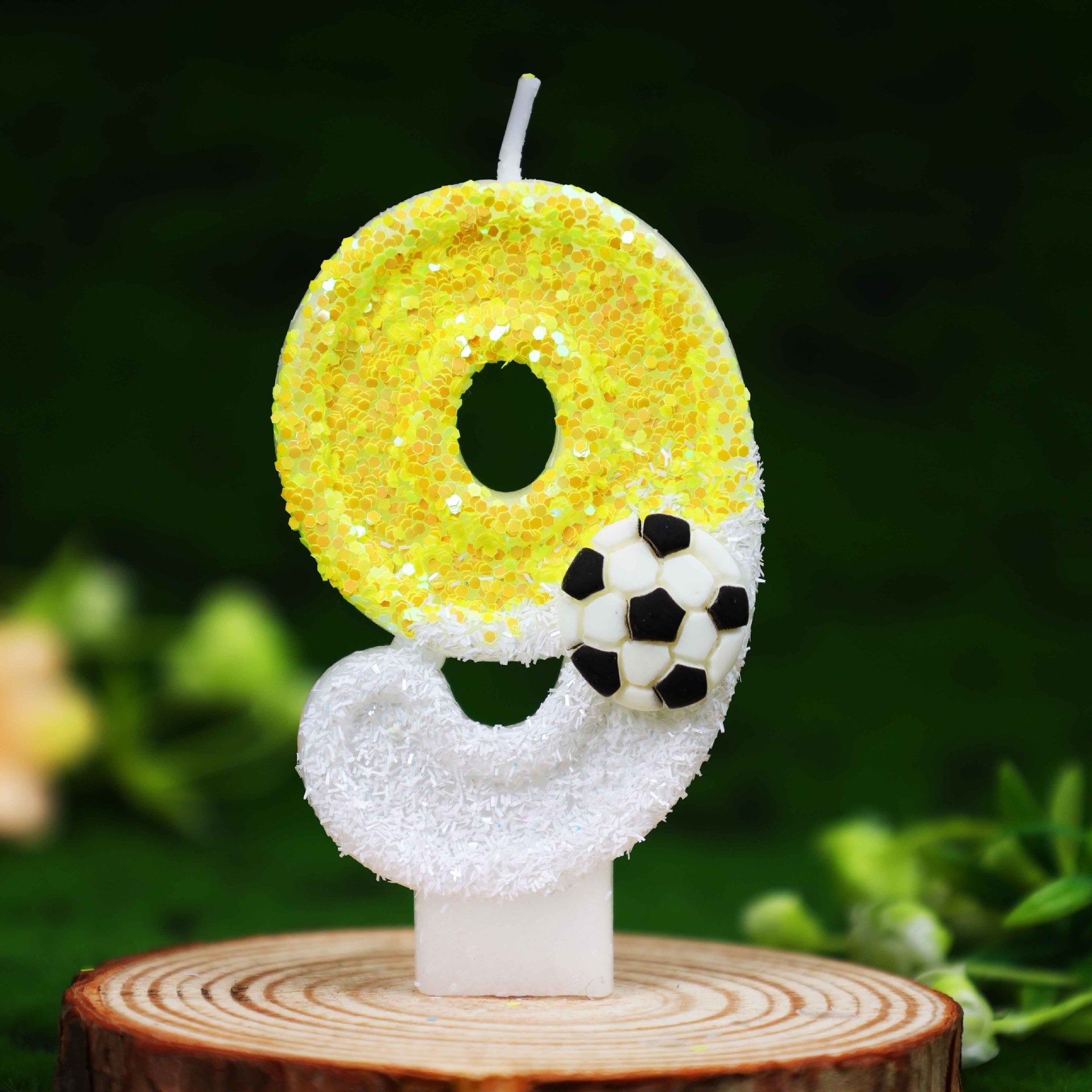 Yellow White Sequins Sports Fo - Holiday Candle Set のレビューと価格