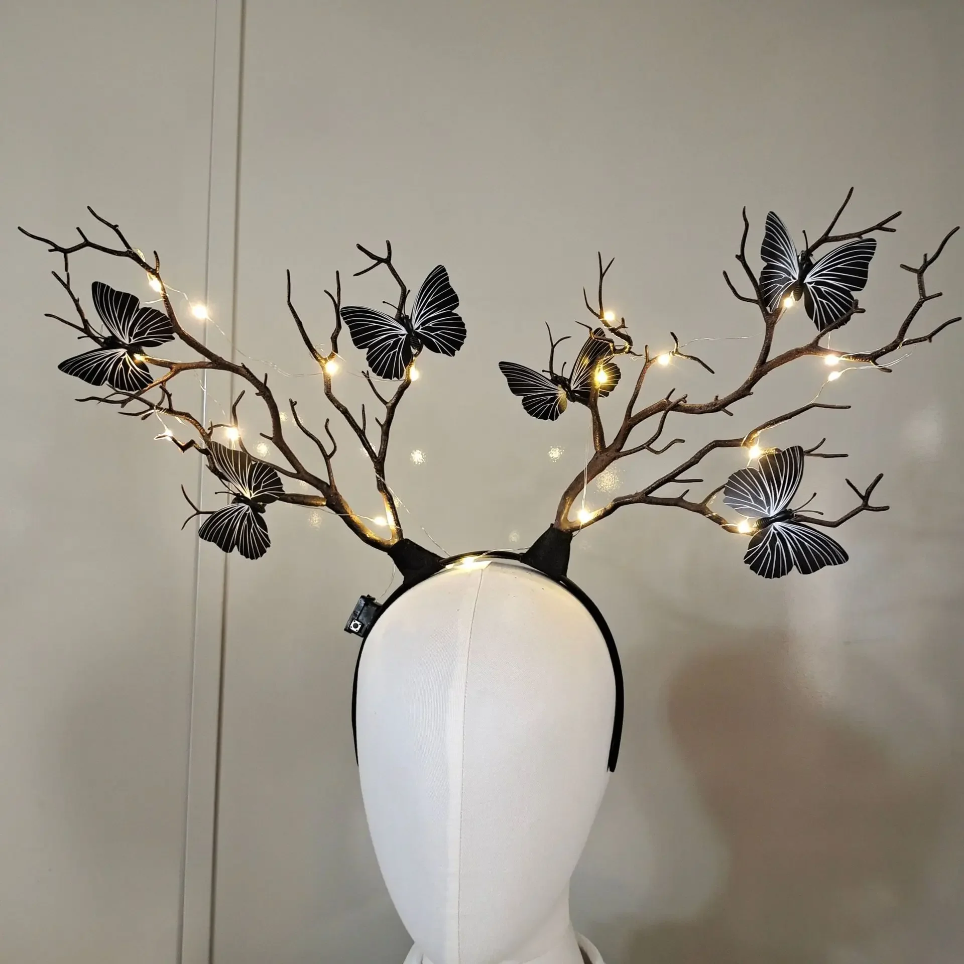 Women Girls Light Up Glowing R - Reindeer Antlers Headband のレビューと価格