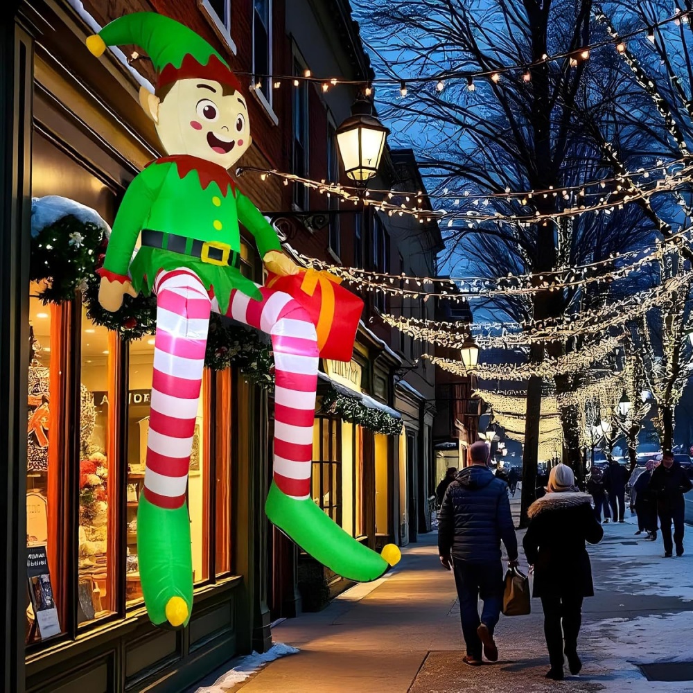 8FT Christmas Inflatables Sitt - Christmas Lights Outdoor のレビューと価格
