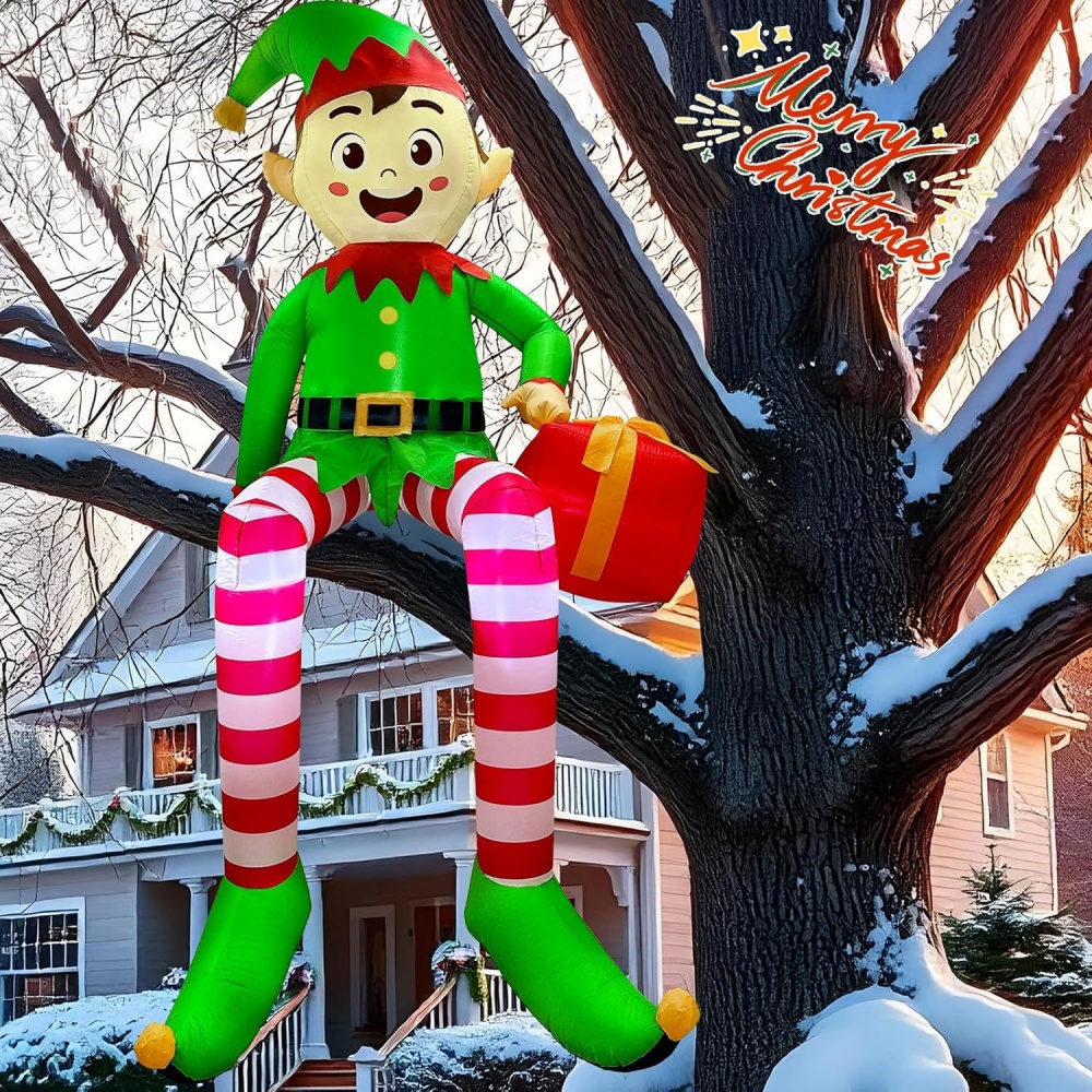 8FT Christmas Inflatables Sitt - Christmas Lights Outdoor のレビューと価格