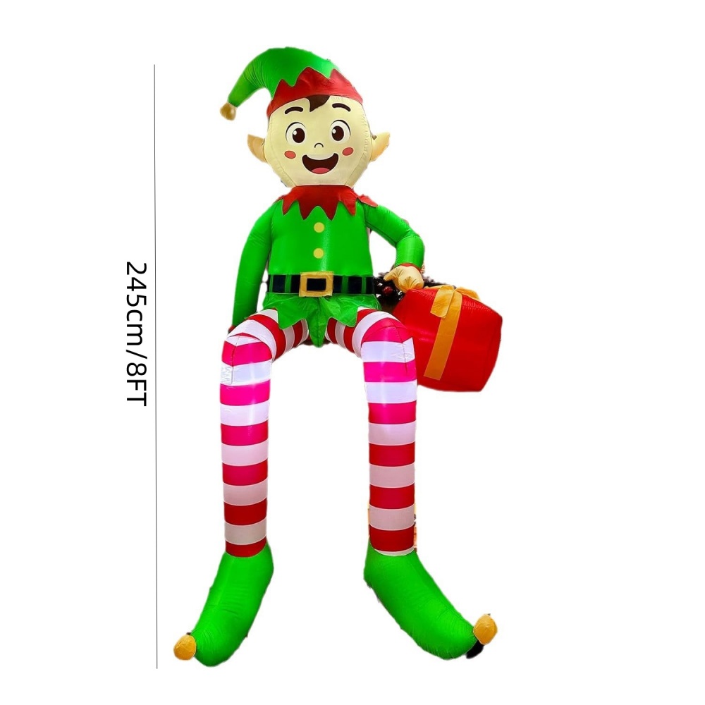 8FT Christmas Inflatables Sitt - Christmas Lights Outdoor のレビューと価格