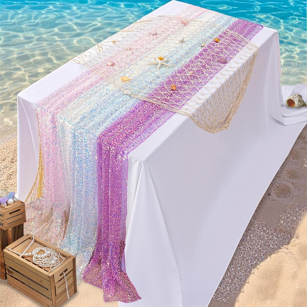 1 Pack Sequin Table Runner Spa - Christmas Table Runner のレビューと価格