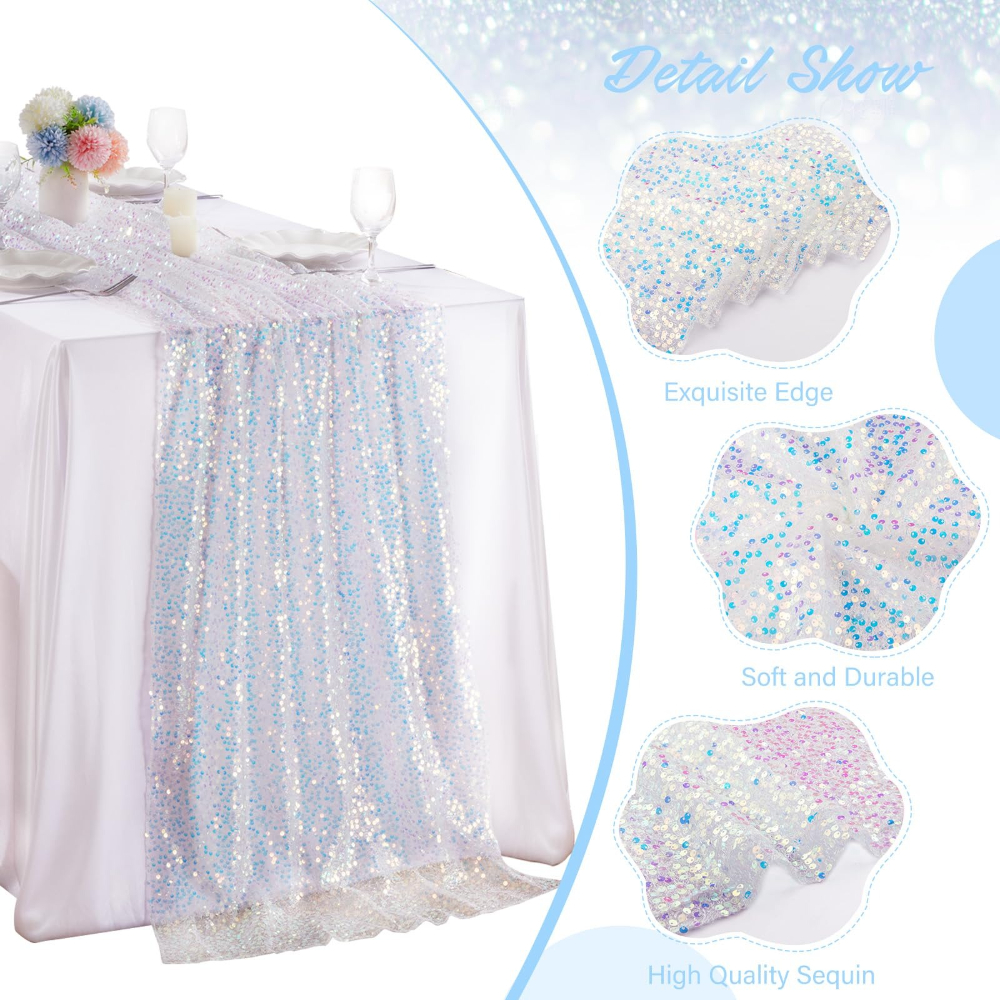 1 Pack Sequin Table Runner Spa - Christmas Table Runner のレビューと価格