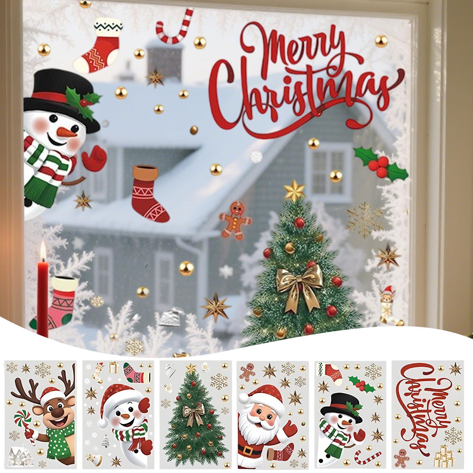 Christmas Window Decals Holida - Snowflake Window Decal のレビューと価格