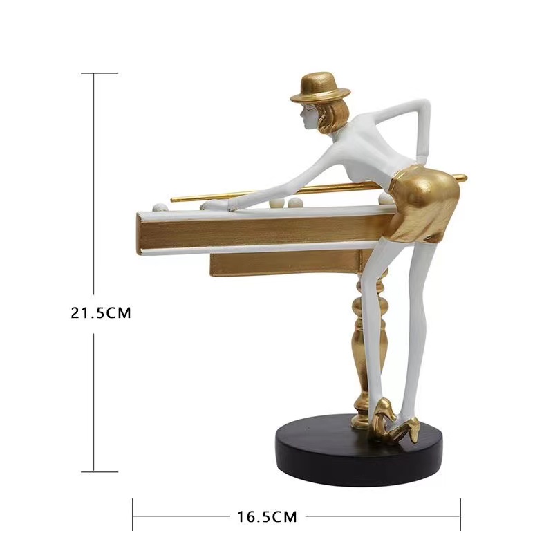 Nordic Billiard Resin Ornament - Nutcracker Figurine のレビューと価格