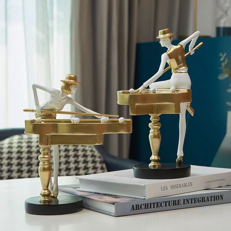 Nordic Billiard Resin Ornament - Nutcracker Figurine のレビューと価格