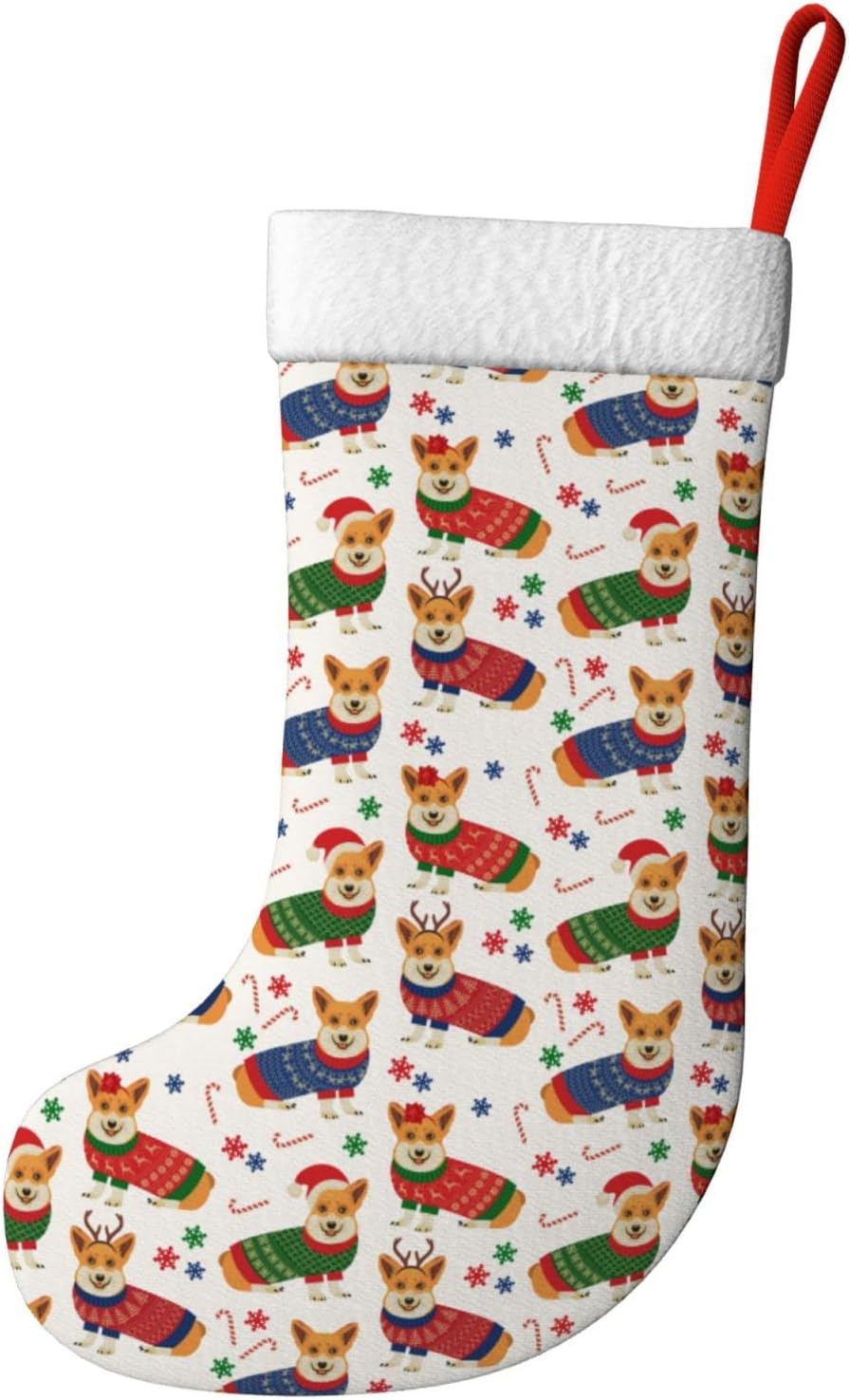 Christmas Corgi Dog Christmas  - Christmas Stocking Hanging のレビューと価格