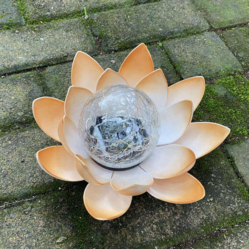 Lotus Shaped Garden Solar Ligh - Christmas Lights Outdoor のレビューと価格