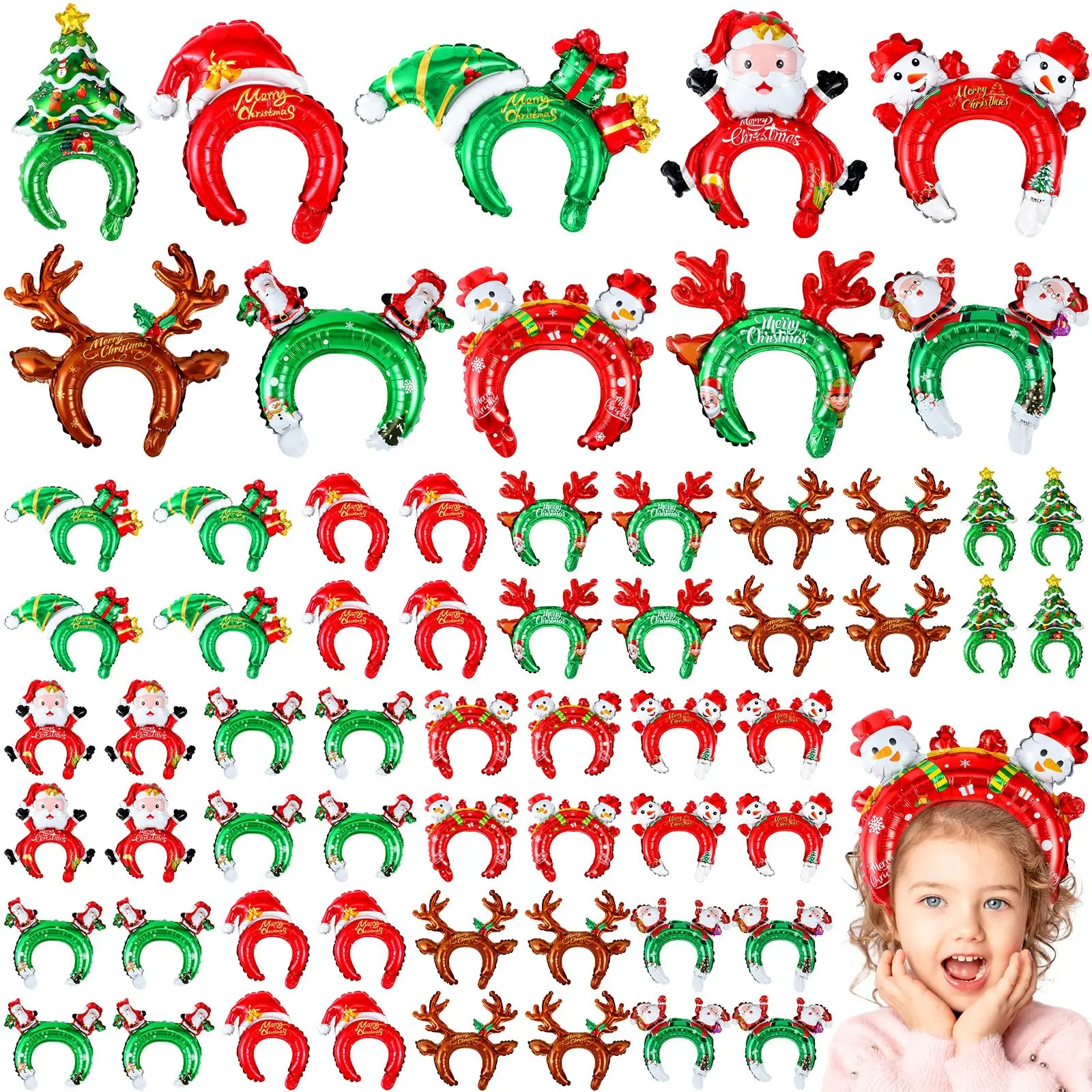 Christmas Inflatable Headbands - Reindeer Antlers Headband のレビューと価格