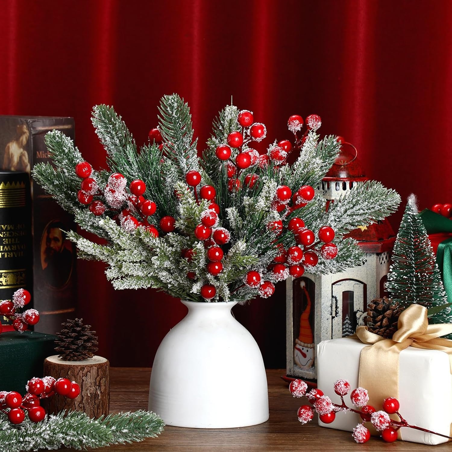 Artificial Snow White Pine Bra - Christmas Wreath Fake のレビューと価格