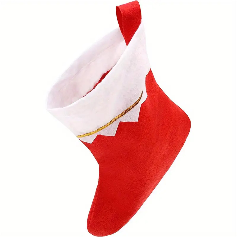 12pcs Red Felt Christmas Stock - Christmas Stocking Hanging のレビューと価格