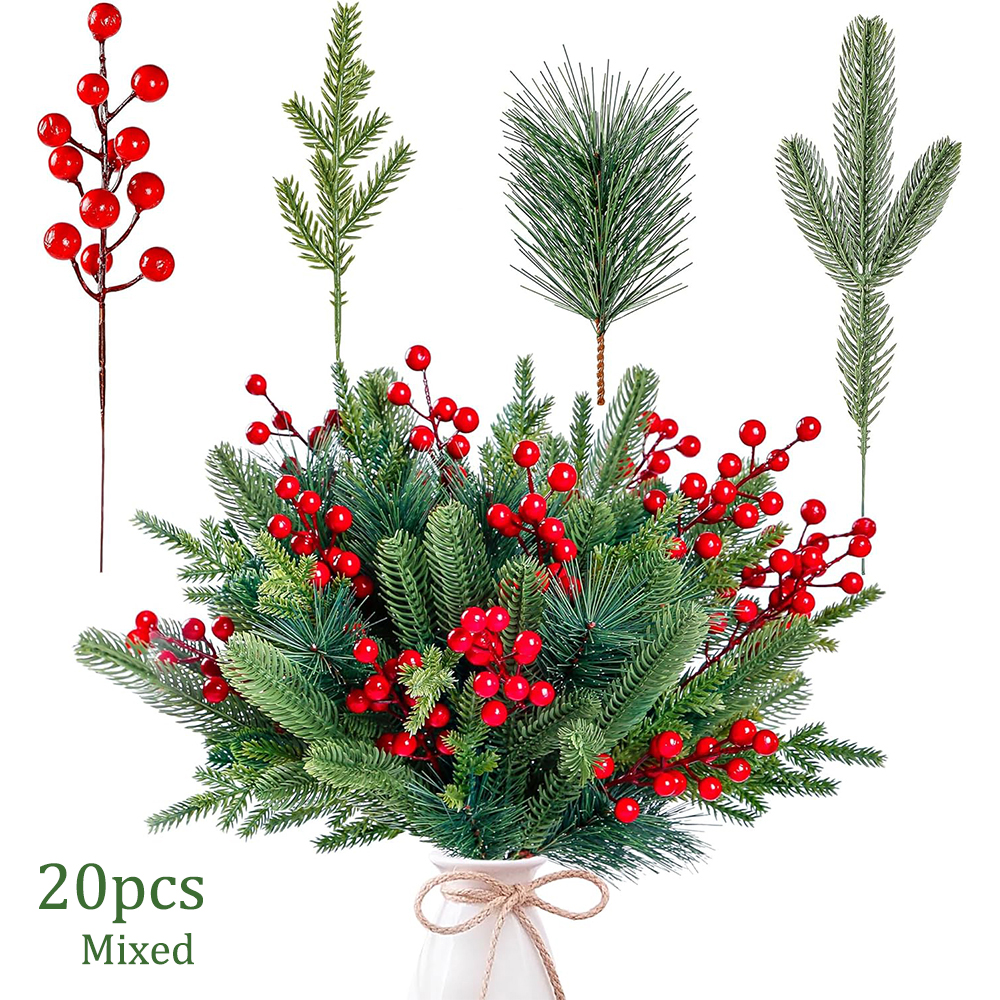 Artificial Pine Branches Fake  - Christmas Wreath Fake のレビューと価格