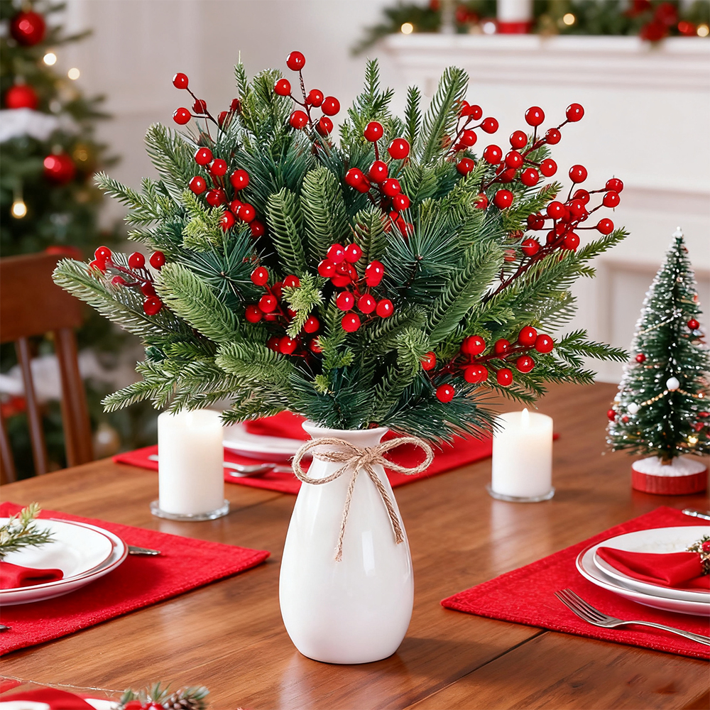 Artificial Pine Branches Fake  - Christmas Wreath Fake のレビューと価格