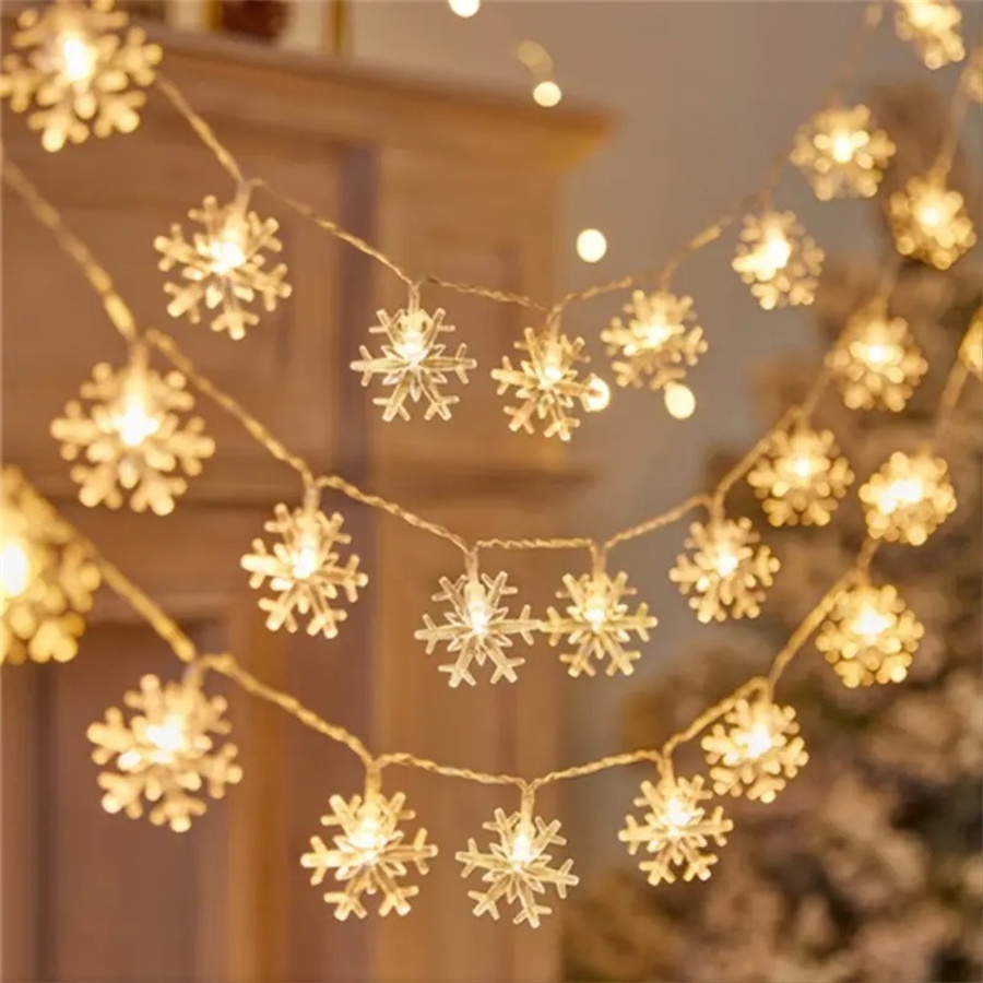 10/20/40 LED Snowflake String  - Led Fairy String Lights のレビューと価格
