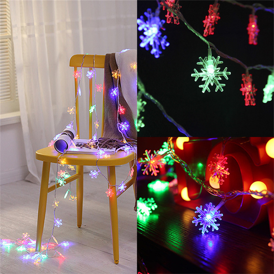 10/20/40 LED Snowflake String  - Led Fairy String Lights のレビューと価格