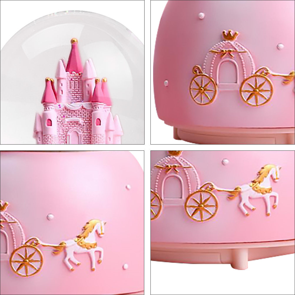 1Pcs Music Snow Globe Desktop  - Snow Globe Musical のレビューと価格