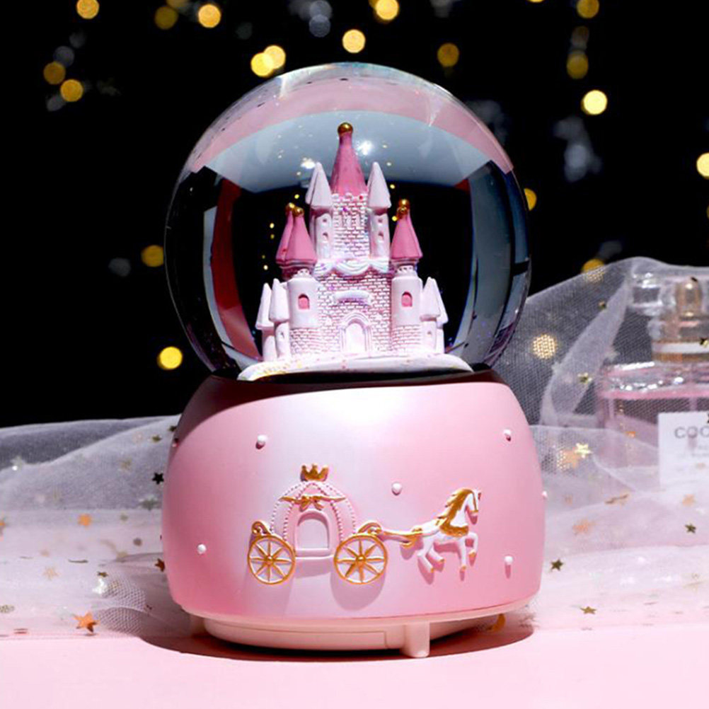 1Pcs Music Snow Globe Desktop  - Snow Globe Musical のレビューと価格
