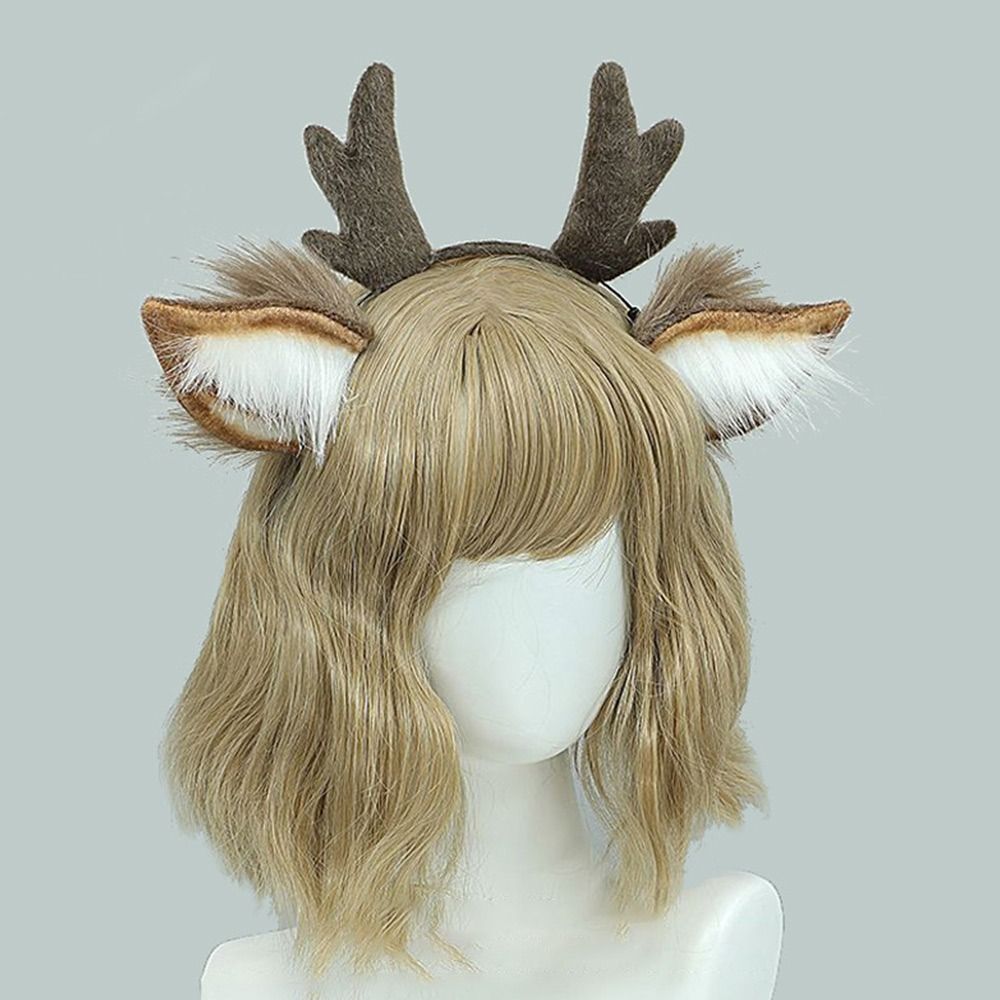 Lolita Deer Ears Reindeer Antl - Reindeer Antlers Headband のレビューと価格