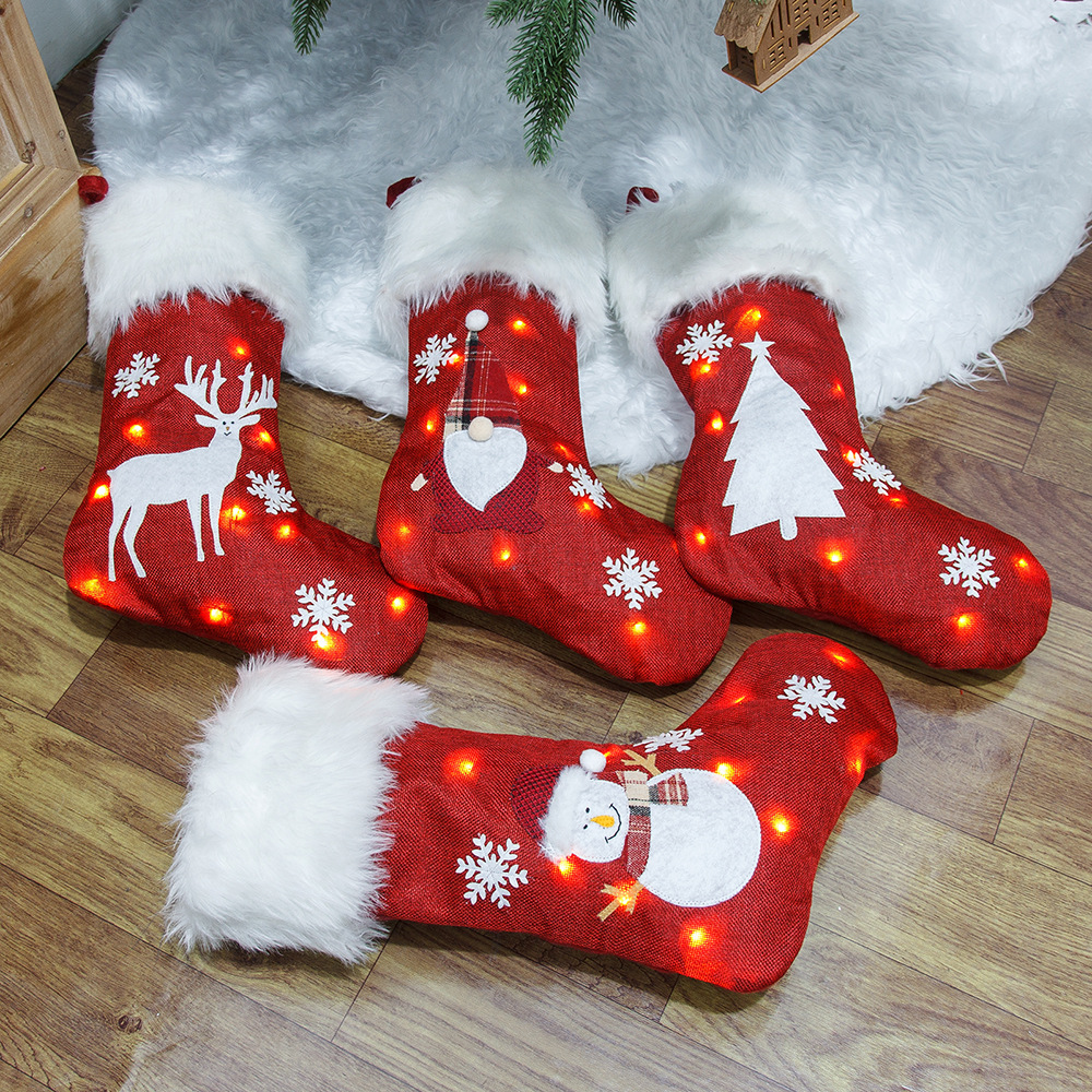 Christmas Socks With Led Light - Christmas Stocking Hanging のレビューと価格