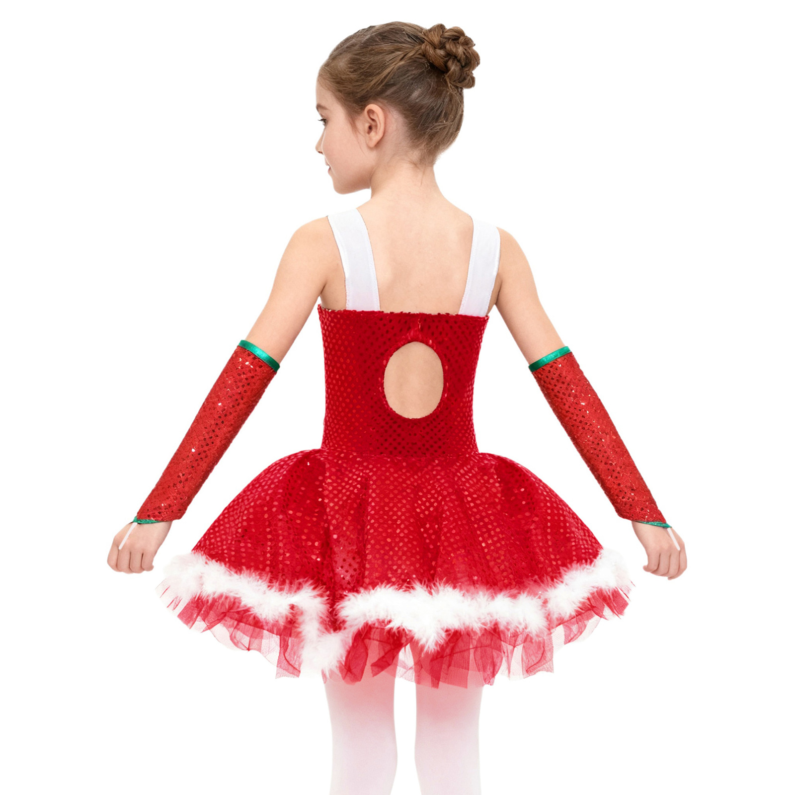 Kids Girls Christmas Figure Sk - Elf Costume Christmas のレビューと価格