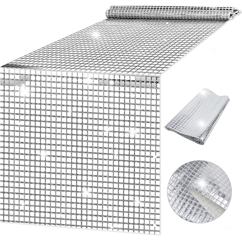 Shiny Mirror Gold/Silver Foil  - Christmas Table Runner のレビューと価格