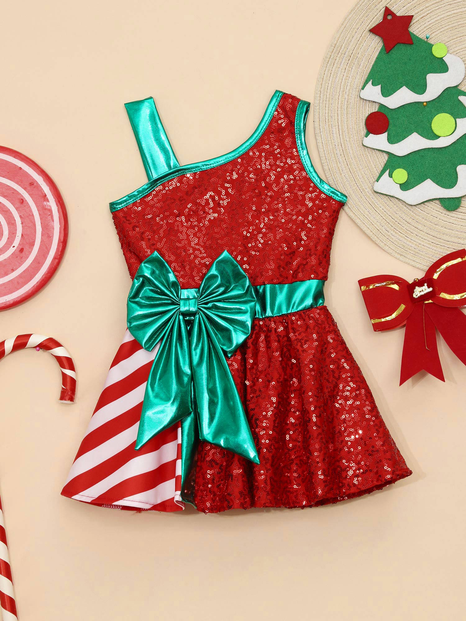Kids Girls Christmas Ballet Da - Elf Costume Christmas のレビューと価格