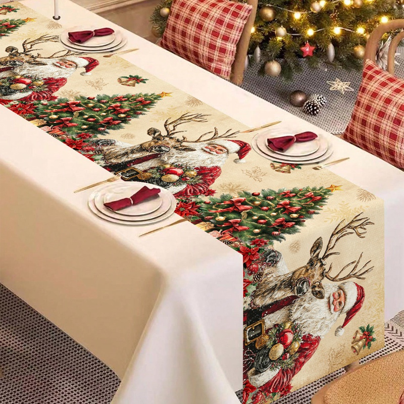 Vintage Christmas Table Runner - Christmas Table Runner のレビューと価格