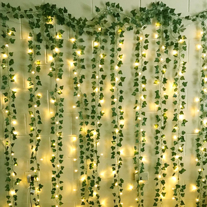 2.3m Silk Leaves Fake Creeper  - Led Fairy String Lights のレビューと価格