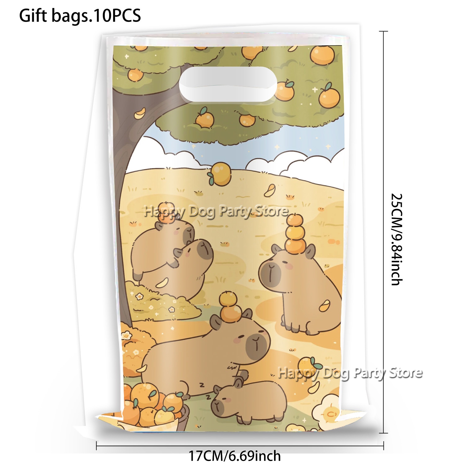 Cartoon Capybara Party Supplie - Gift Box Wrap Set のレビューと価格