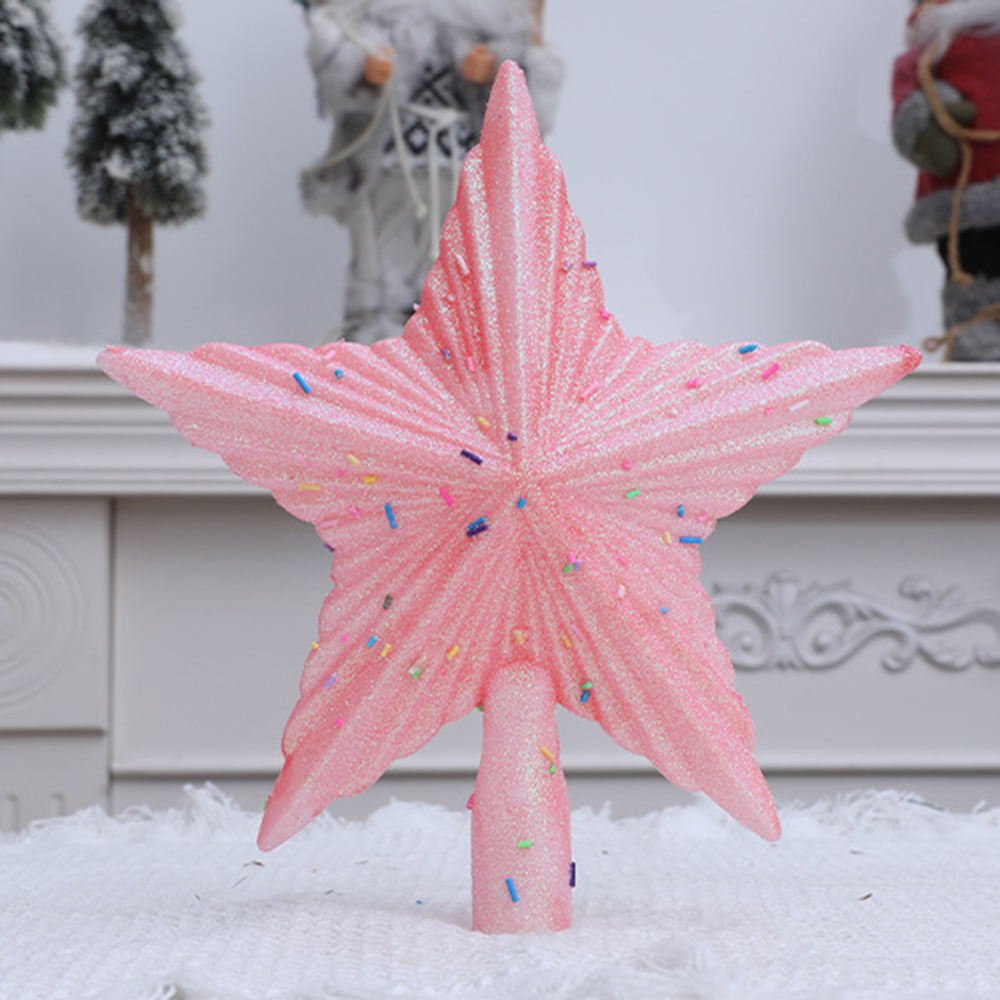 Christmas Pink Pentagon Top St - Star Tree Topper のレビューと価格