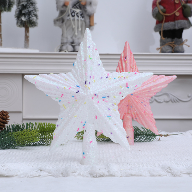 Christmas Pink Pentagon Top St - Star Tree Topper のレビューと価格