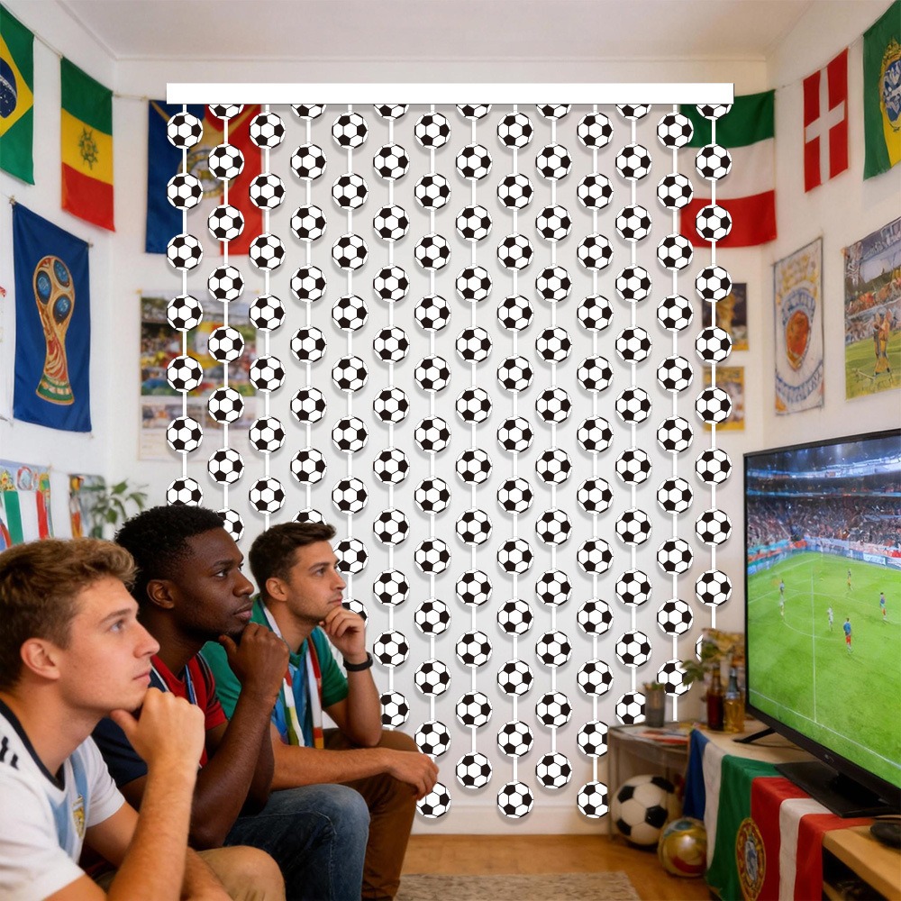 Soccer Football Theme Rain Cur - Tinsel Garland Decoration のレビューと価格