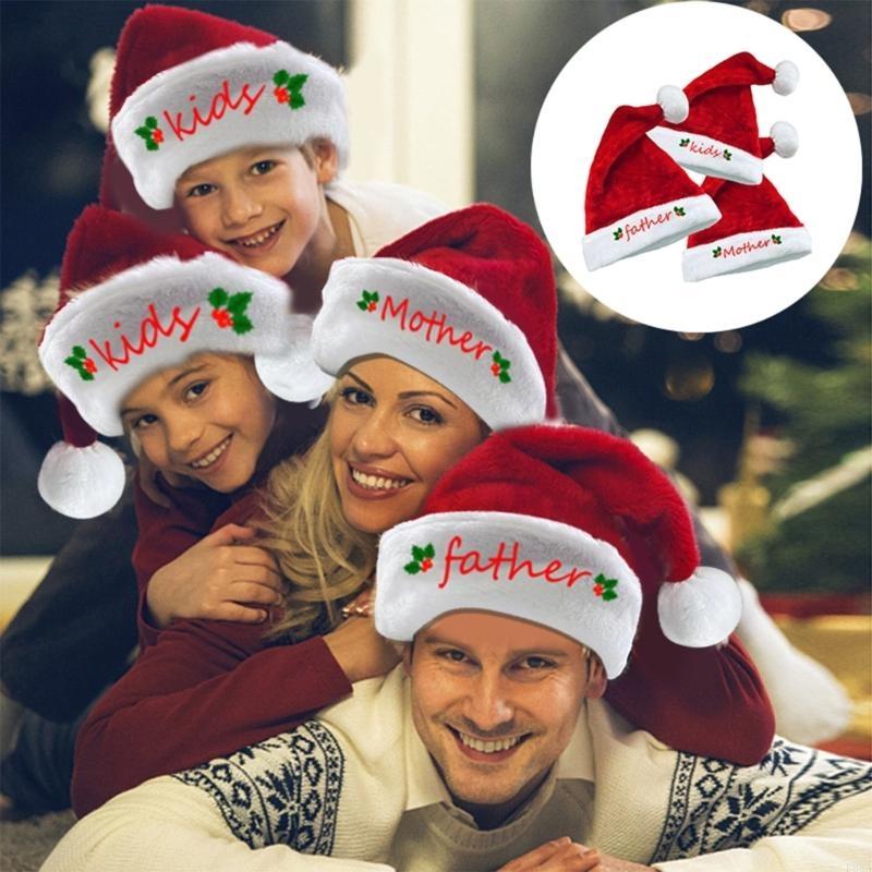 P88A Embroidery Christmas Sant - Santa Hat Plush のレビューと価格